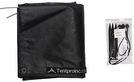 Tentproinc RV Awning Sun Shade Screen 9' X 21'3'' (fit for 22' Awning) Mesh Sunshade UV Blocker Complete Kits Motorhome Camping Trailer Awning Shadescreen Sunscreen - 3 Year Warranty (Black)