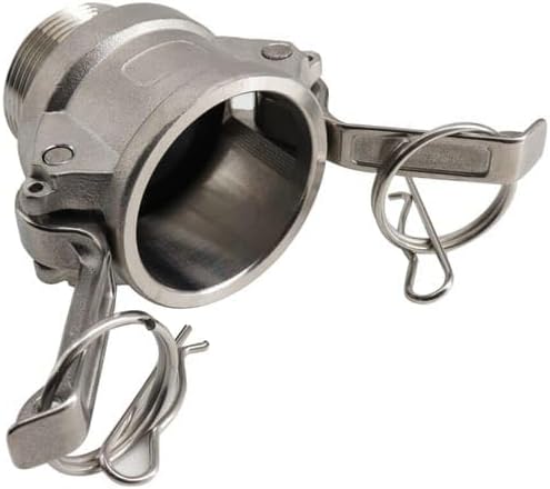 1/2" Female Camlock x 1/2" Male NPT Adapter - Stainless Steel 316 Type B - Industrial Grade, Corrosion Resistant, Durable, Quick Connect Fitting