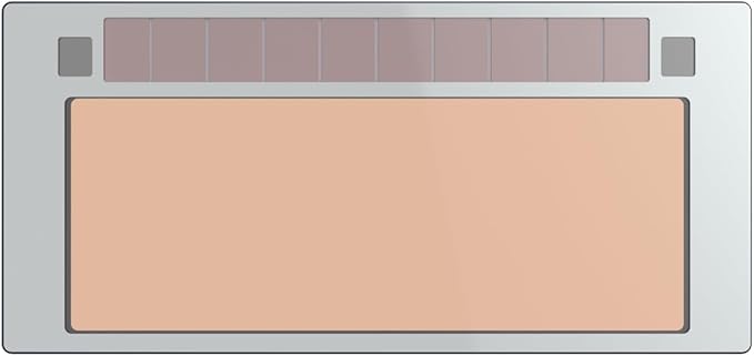 Tefuawe 2x4 1/4 Gold Automatic Welding Lens, 2 Amp TIG Rating, Variable Shade with Multiple Settings, For Stick Mig Tig
