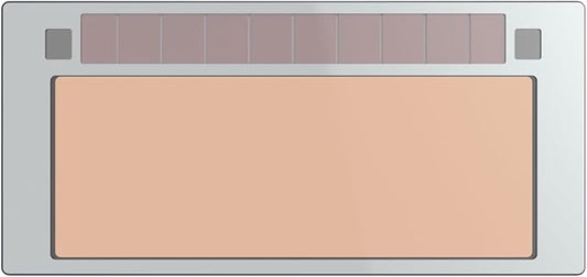 Tefuawe 2x4 1/4 Gold Automatic Welding Lens, 2 Amp TIG Rating, Variable Shade with Multiple Settings, For Stick Mig Tig