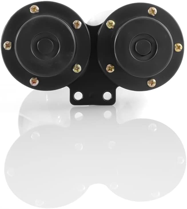 150dB 12V Dual Trumpet Air Horn Kit, Universal Truck Horn with Compressor for Car, Truck, Train, Boat - Loud for Emergenc Safety Use