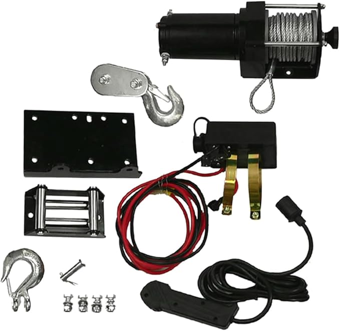 RAREELECTRICAL New 2500 Lb Complete Winch Motor Assembly Compatible With Honda Arctic Cat Atv Utv 10904 Rw00704 77-38-10904 773810904 Win0014