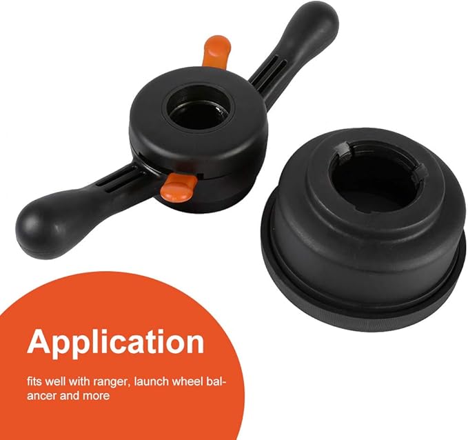 Wheel Balancer Tire Change Tool, 40mm/ 38mm/ 36mm Wheel Balancer Quick Release Wing Nut & Pressure Cup Hub Shaft Nut (Thread Diam. 40mm, Pitch 4mm)