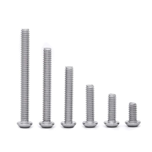 1/4-20 x 2 Button Head Socket Cap Bolts Screws, 304 Stainless Steel 18-8, Allen Hex Drive, Bright Finish, Fully Machine Thread, Pack of 20