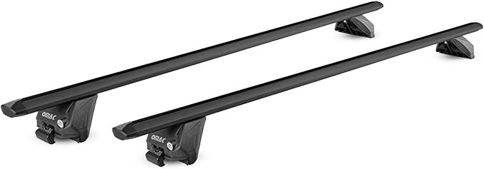 OMAC Roof Rack Cross Bars for Ford Escape 2020-2025 Heavy Duty-Lockable 220Lbs Aluminium Black 2Pcs fits Cargo Carriers Kayak Canoe Bike Snowboard