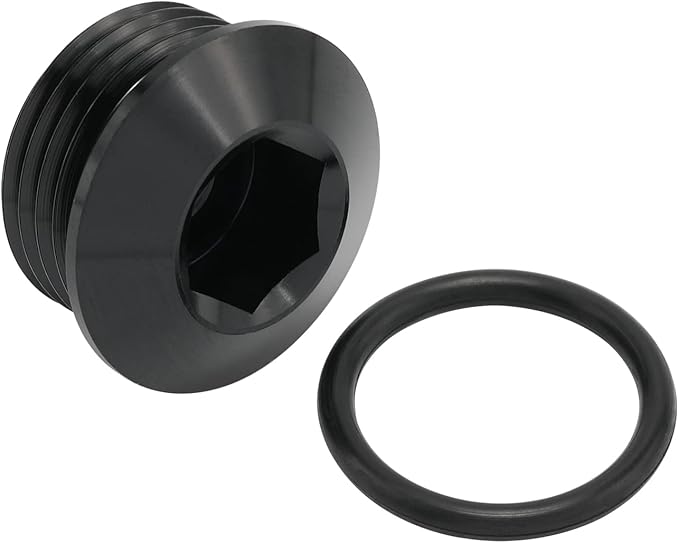 10AN 10 ORB O-ring Seal Boss Socket Port Plug Block Off Fitting Adapter Aluminum Black