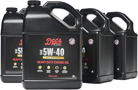 Doc's Diesel 5W-40 Full Synthetic Heavy Duty Diesel Oil DOCS5W40-4 | 4-Gallons