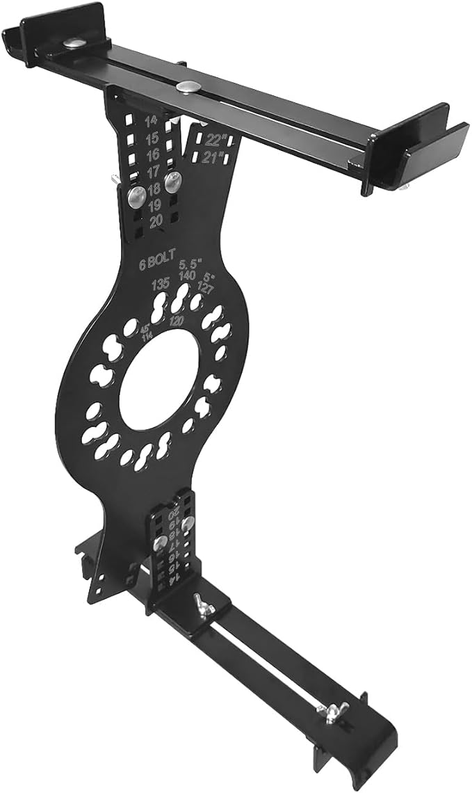 14"-22" Wheel Fitment Simulator Tool, 6 LugTire Rim Size Measuring Mockup Tool, Wheel Offset Measuring Tool