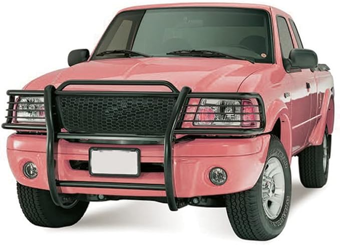 Black Horse Grille brush Bumper Guard Modular Black Compatible with 2001-2012 Ford Ranger|2001-2012 Ford Ranger-17FR20MA