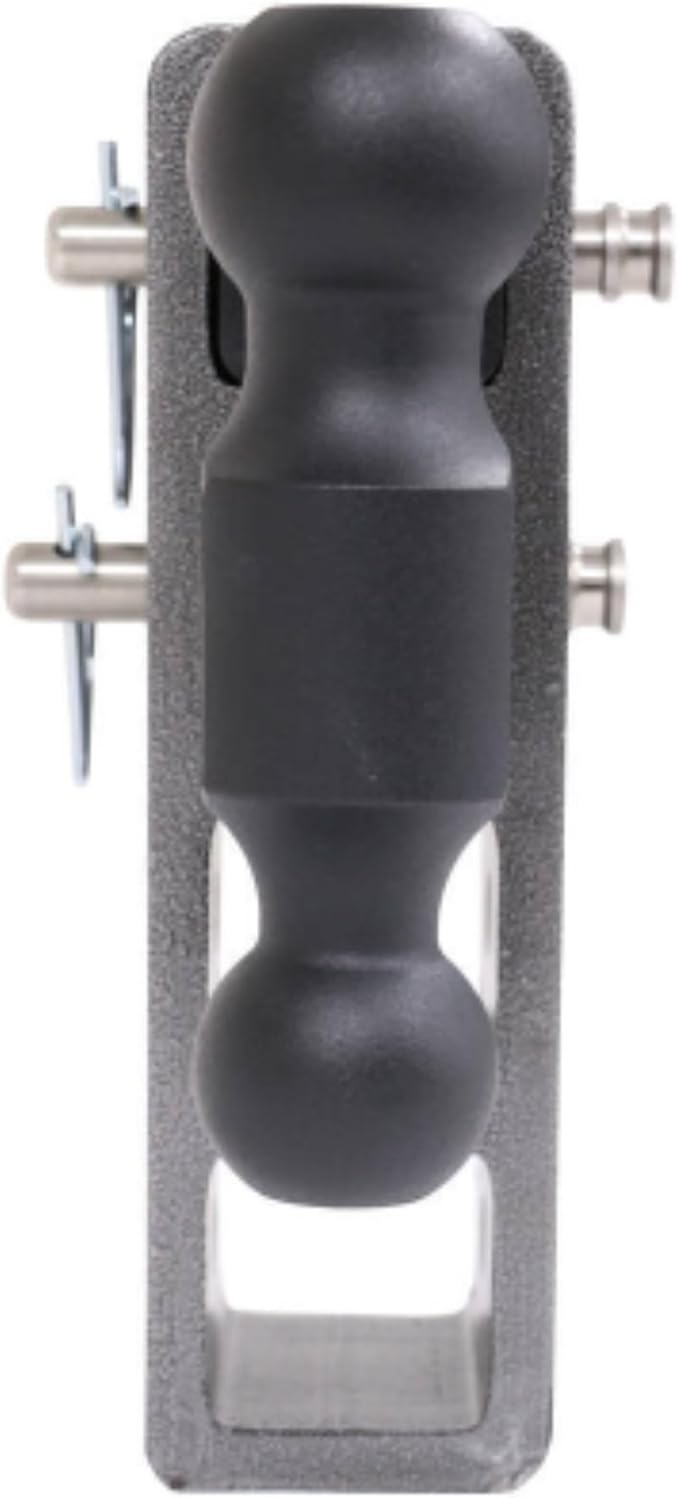 GEN-Y Hitch Adjustable Trailer Hitch for 2-Inch Receiver - 7.5" Drop, 16000 lbs Towing, 2000 lbs Tongue Weight, Includes Dual Ball-Mount Attachment (2 5/16" & 2"), Pintle Lock, 2 Stainless Steel Pins