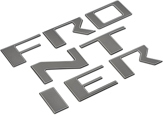 EyeCatcher Tailgate Letter Inserts Compatible with 2022-2025 Frontier Accessories (Carbon and White)