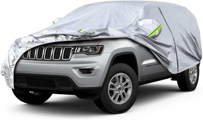 Koukou SUV Car Cover Custom Fit Jeep Compass from 2006 to 2025, Waterproof All Weather for Automobiles, Sun Rain Dust Snow Protection. (Ships from US Warehouse, Arrive Within 3-7 Days)