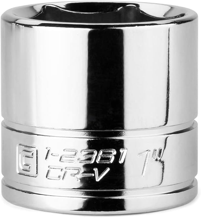 Capri Tools 1 in. Shallow Socket, 3/8-Inch Drive, 6-Point, SAE