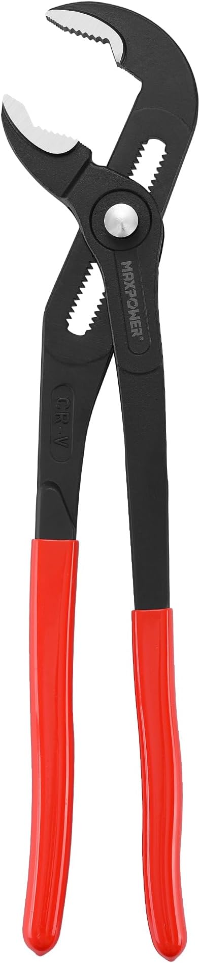 MAXPOWER 16 inch Water Pump Pliers with 3 inch Jaw Capacity Opening Push Button Lock Pliers