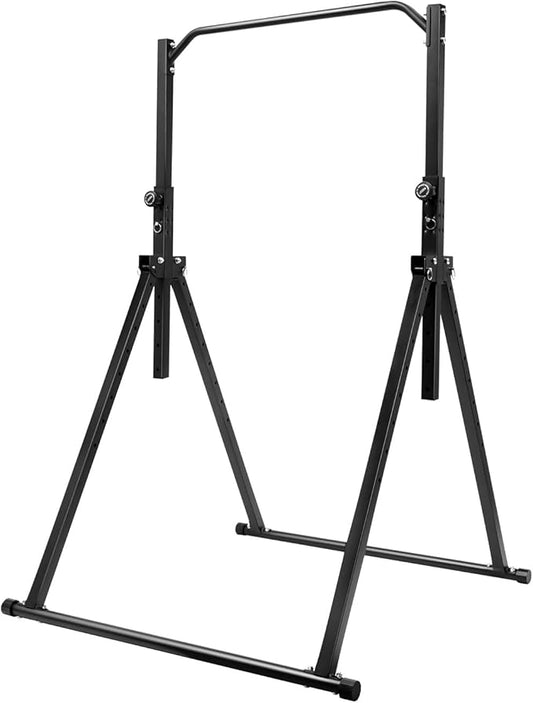 Portable Pull Up Bar, Power Tower Pull Up Dip Station, Height Adjustable Multi-Function Tower Workout Dip Stand for Home Gym, Max. Load-bearing 440.92lbs