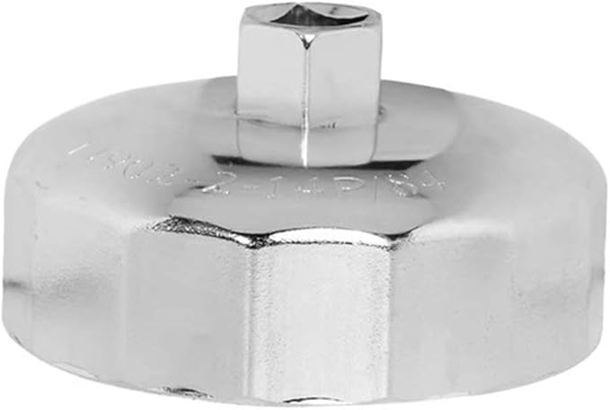 SaferCCTV 84mm 14 Flutes Oil Filter Wrench Cap Socket Removal Tool Compatible with Diesel Engines 3.0L