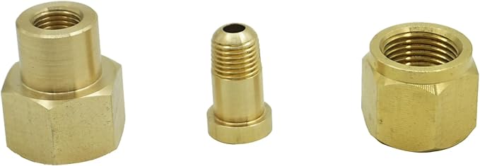 CGA-320 Tank to CGA-580 Bottle Regulatory Miller Wire Welder Thread converter Copper # 806 CO2 Carbon Dioxide Bottom to Argon Flowmeter