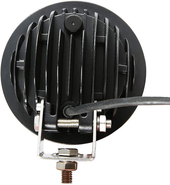 Black Horse Rugged Heavy Duty Grille Brush Bumper Guard Modular Black Come with Pair of 5.3" LED Lights Compatible with 2019-2024 Ram 1500 Classic|2009-2018 Dodge Ram 1500-RU-DORA09-B-PLFB