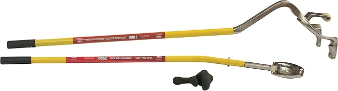 AME INTL 71050 Golden Buddy Tire Tool – Mount/Demount 22.5-24.5 Truck Wheels, Yellow Finish