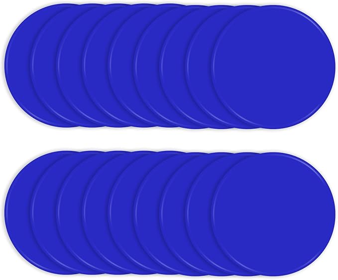 Spot Markers Rubber Floor Dots 9inch Non Slip Agility Dots Flat Cones for Kids Sports Soccer Basketball Training, Gym Training, Preschool Kindergarten Classroom