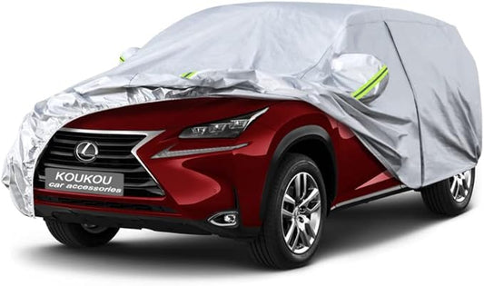 Koukou 6 Layers Car Cover Custom Fit Lexus NX200t/300/300h from 2014 to 2025, Waterproof All Weather for Automobiles, Sun Rain Dust Snow Protection. (Ships from US Warehouse, Arrive Within 3-7 Days)
