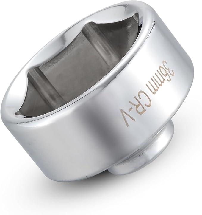 36mm Oil Filter Socket Wrench, Oil Filter Removal Tool for Ford F250, BMW, Mini, Volvo, Audi, VW, Porsche Vehicles Oil Change Kit