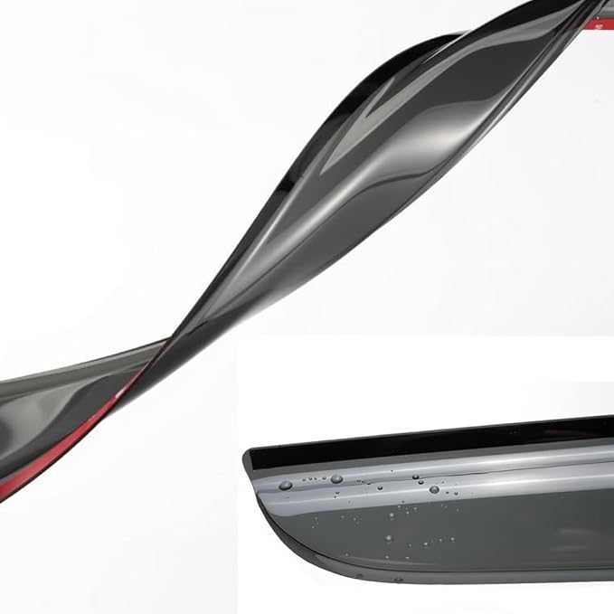 94236 Side Window Wind Deflector,4pcs Outside Mount Tape-On Nice Sun Rain Guards Set,Window Visor fit for 2002-2006 Toyota Camry