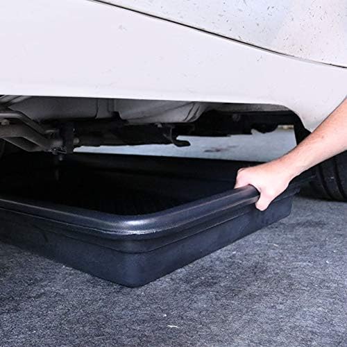 PIG Utility Containment Tray | 23.93 Gallon Sump Capacity | 28.25" W x 52.25" L x 5" H | Black | PAK919