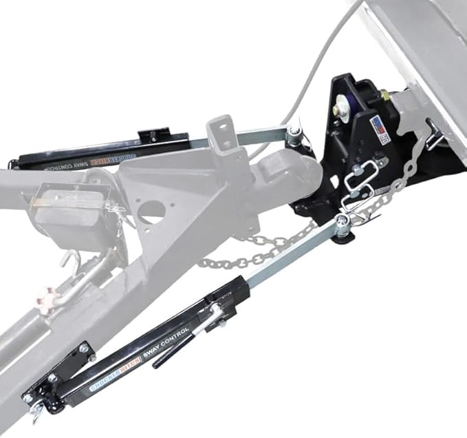 Shocker HD Max Air Drop Hitch & Sway Control Towing Kit, Fits 2-1/2"Hitch Has 2-5/16"Ball