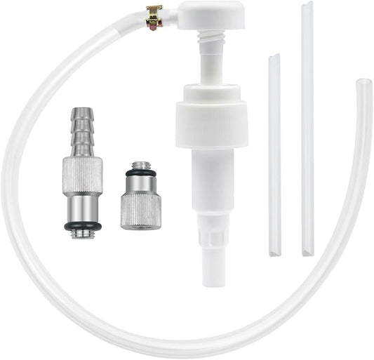 Bentolin Lower Unit Gear Oil Pump for Standard Quart Bottles Come with 8mm 10mm Metal Adapters, Fit Foreign Made Boat Outboard Motors,Transfer Gear Oil,Transmission and Differential Fluid (28mm)