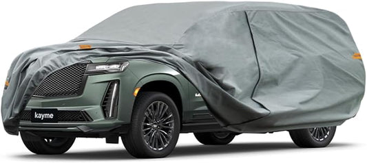 Kayme Heavy Duty SUV Car Cover Custom Fit Cadillac Escalade ESV IQL IQ EXT LWB Waterproof All Weather for Automobiles, Full Exterior Covers Sun Rain UV Protection.（Deliver About 3-10 Days）