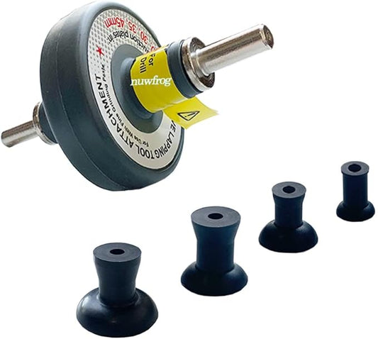 Valve Lapping Tool Attachment for use with Fine Grinding Paste Auto Repair Tool Parts kit for Engine Valve Lapper or Drill Valve Grinding Kit with 4 Suction Plates in（20,30,35,45mm）
