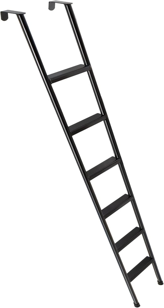 RecPro RV Bunk Ladder 85" | Black | Mounting Brackets Included | Aluminum | Made in USA