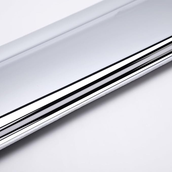 94167Y Chrome Side Window Visor Wind Vent Deflector for 2010-2017 GMC Terrain,4pcs Outside Mount Style Chrome Nice Shade Sun Rain Guards Set