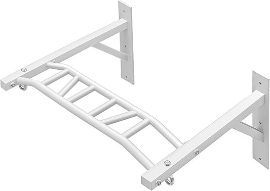 Wall Mounted Pull Up Bar Chin Up bar Multifunctional Adjustable Dip Station for Indoor Home Gym Workout, Power Tower Set Training Equipment Fitness Dip Stand Supports to 440 Lbs (Black)