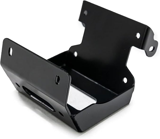 SuperATV 2500 lb Black Ops Winch with Heavy Duty Winch Mounting Plate Compatible with Honda Foreman TRX 500 / Rancher/Rubicon (See Fitment) | 3/16" Steel Plating