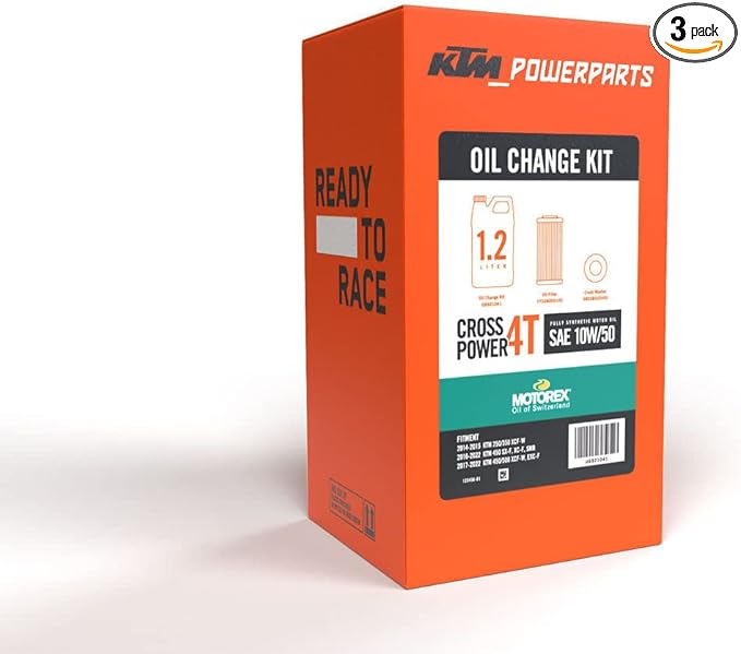 KTM/Motorex Oil Change Kit 10W/50 (1.2L) 3-pack