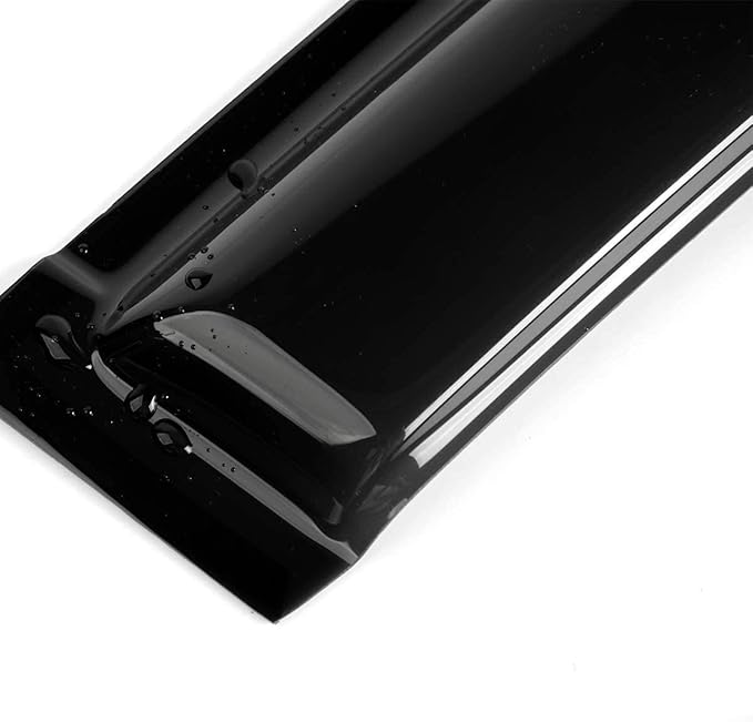 Original Side Window Wind Deflector fit for 1997-2001 Toyota Camry,4pcs Outside Mount Style Tape-On Nice Sun Rain Guards Set,Dark Smoke Window Visor 94856