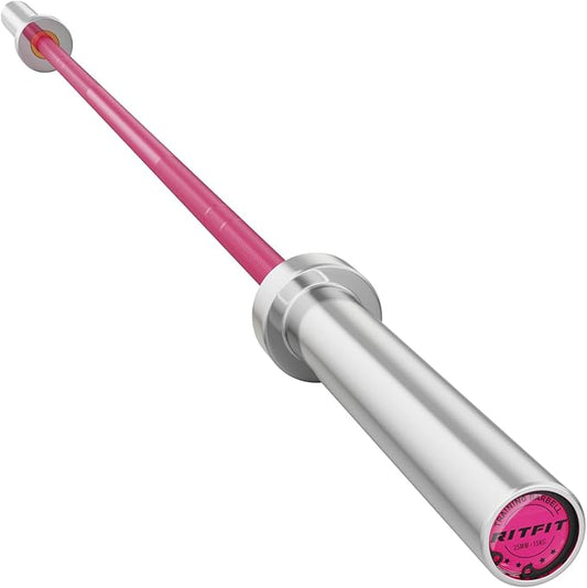 RITFIT 7FT Olympic Barbell for Strength and Weightlifting Training - 2 Inch Olympic Bar for Squat, Deadlift, Bench Press, Curl, Overhead Press - 500lbs/1000lbs/1500lbs Capacity