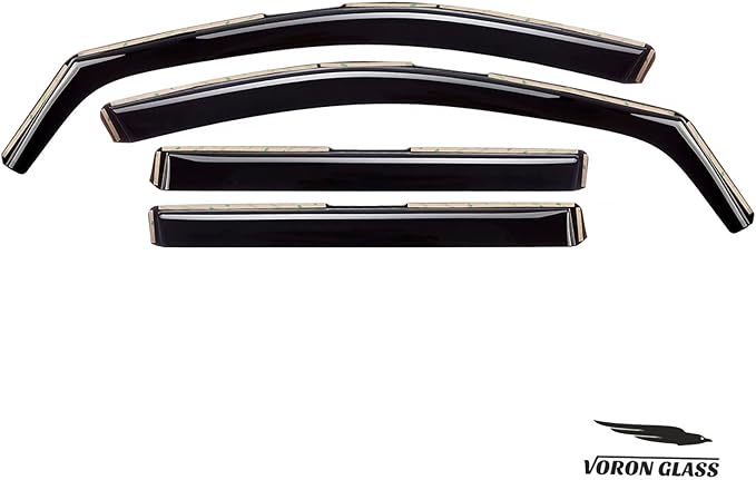 Voron Glass in-Channel Extra Durable Rain Guards for Chevrolet (Chevy) Traverse 2018-2023, Window Deflectors, Vent Window Visors, 4 Pieces - 220118