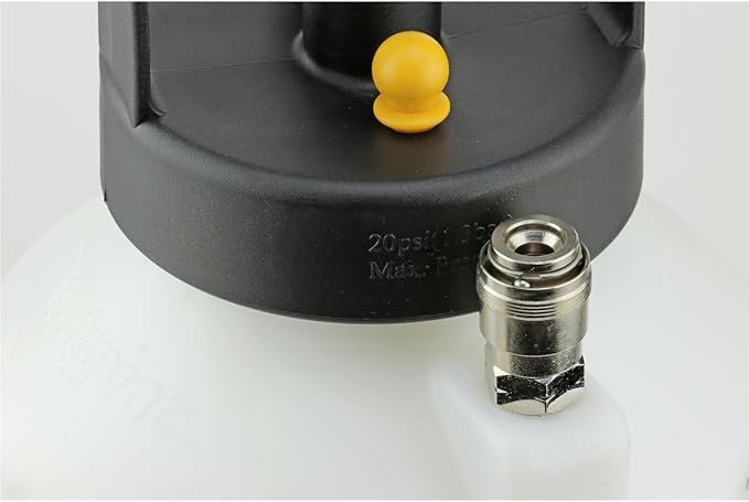 Mityvac MV6840 Hydraulic Brake and Clutch Pressure Bleeding System, Includes Seven (7) Master Cylinder Adapters, 1.2 Gallon Reservoir, Quick-Change Connections Pressure Relief Valve, Storage Case