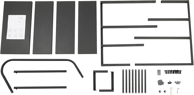 RV Stairs W/Handrail, 4 - Step Stair Hot Tub Steps Swimming Pool Ladder Above Ground, Universal Portable Mobile Home Steps with Handrail for Outdoor