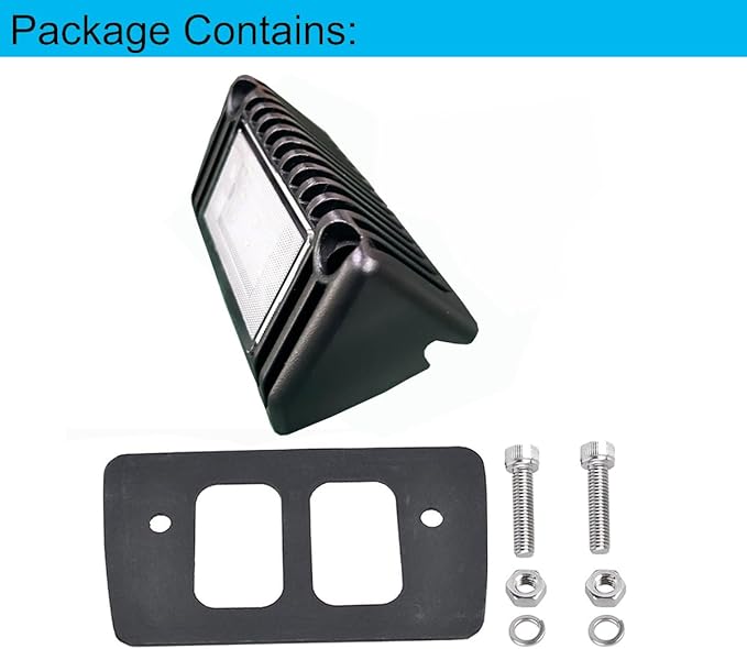 RV LED Porch Exterior Utility Lights, 5 inch Down Angle Flood Beam Awning Light, 3000K Warm-White 12V/24V DC 900 Lumen, Black Finish Aluminum Housing, for RVs Trailers Campers, 1 Pack