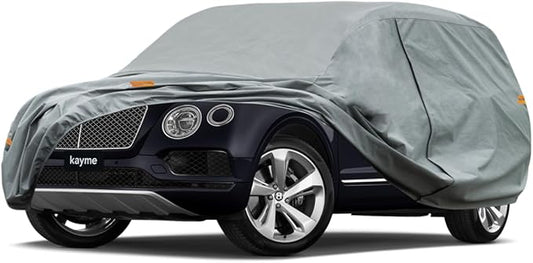 Kayme Heavy Duty SUV Car Cover Custom Fit Bentley Bentayga SWB Waterproof All Weather for Automobiles, Full Exterior Covers Sun Rain UV Protection.（Deliver About 3-10 Days）