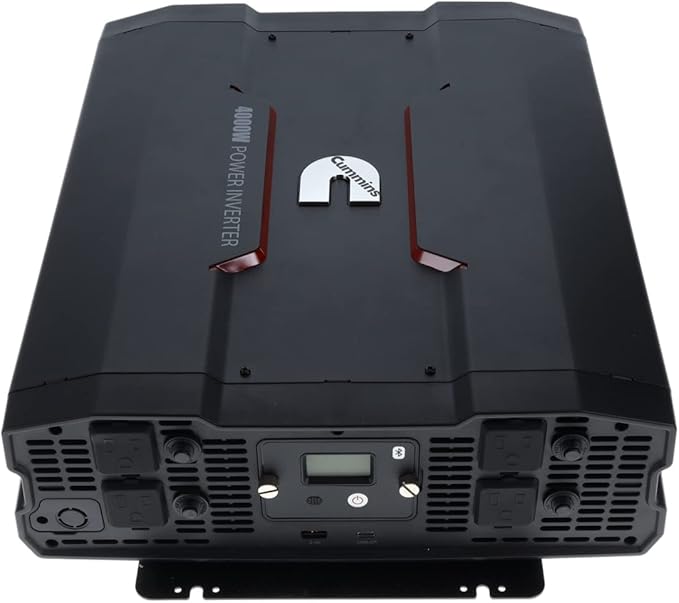 Cummins 4000 Watts Inverter Modified Sine Wave Truck Inverter 12 Volts to 110 Volts Four AC Outlets Two USB Ports (Plus Cable Kit)- CMN4000W - Inverters for Vehicles, Van Life, Camping