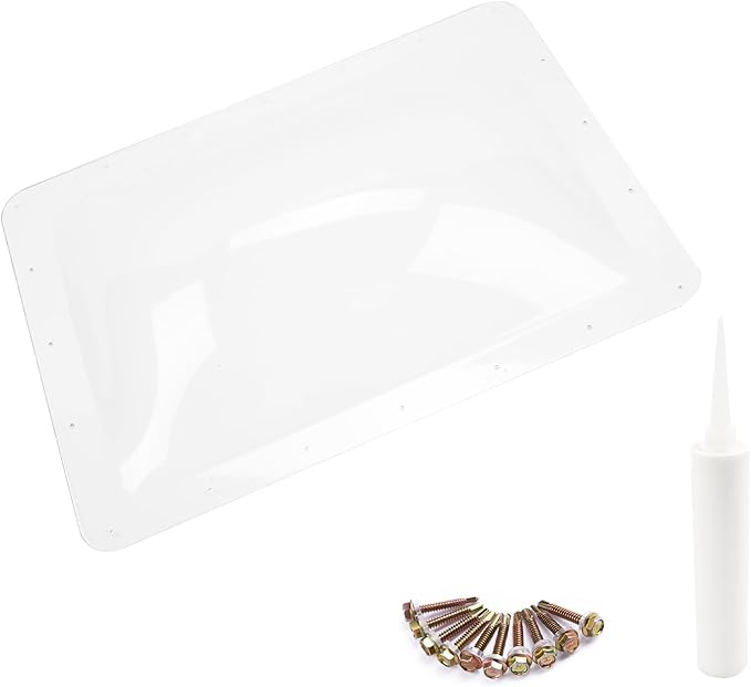 18" x 26" RV Skylight Replacement | RV Shower Skylight Replacement | Camper Skylight | Fit Standard 14" x 22" Openings | Clear