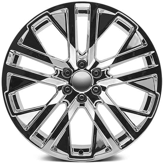 20x9" Size Fits FR 96 For GMC CarbonPro Chrome Wheel - 6x5.5" Bolt-Pattern - 28mm Offset - 78.1mm Hub-Size