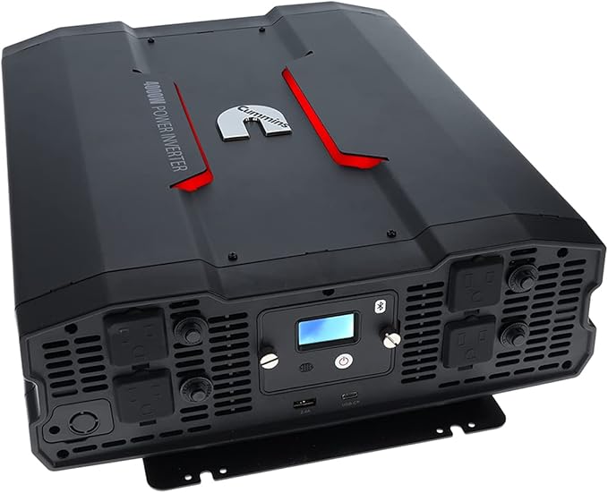 Cummins 4000 Watts Inverter Modified Sine Wave Truck Inverter 12 Volts to 110 Volts Four AC Outlets Two USB Ports (Plus Cable Kit)- CMN4000W - Inverters for Vehicles, Van Life, Camping