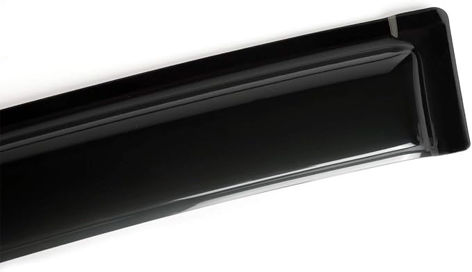 92410 Side Window Visor Vent Deflectors fit for 2006-2011 Honda Civic 2-Door Coupe,2pcs Outside Mount Tape-on Shatterproof Sun Rain Guards,Dark Smoke Window Shades