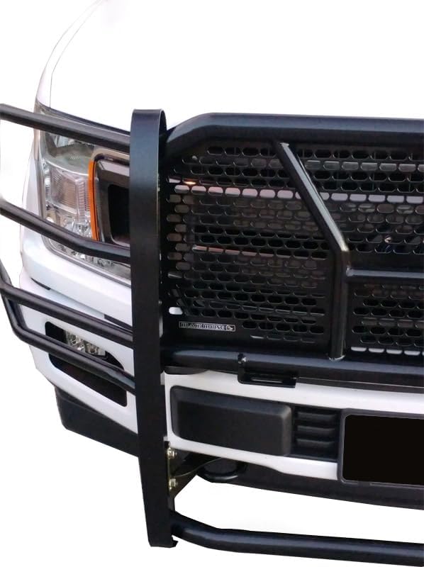 Black Horse Rugged Heavy Duty Grille Brush Bumper Guard Modular Black Compatible with 2015-2020 Ford F-150-RU-FOF115-B